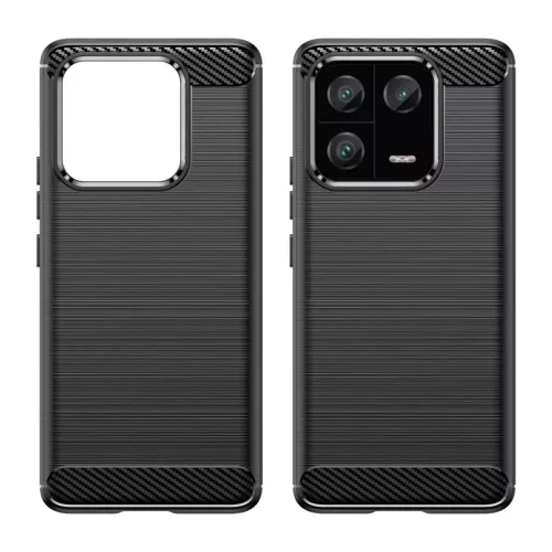 Xiaomi 13 Pro Carbon szénszál mintájú TPU tok fekete-9145576271797 3 kép
