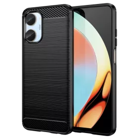 Realme 10 Carbon szénszál mintájú TPU tok fekete-9145576271759 7 kép