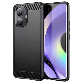 Realme 10 Pro Carbon szénszál mintájú TPU tok fekete-9145576271865 2 kép