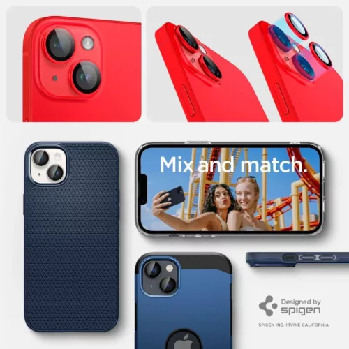 iPhone 14/14 Plus/15/15 Plus Spigen Optik.TR 2x kameralencsevédő 9H -8809896740128 6 kép