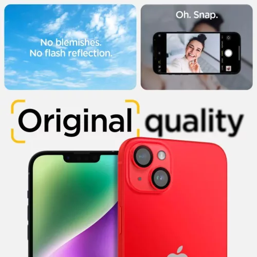 iPhone 14/14 Plus/15/15 Plus Spigen Optik.TR 2x kameralencsevédő 9H -8809896740128 8 kép
