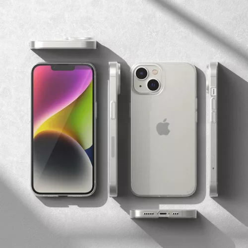 iPhone 14 Plus Ringke Slim Ultravékony PC tok matt átlátszó-8809881265728 8 kép