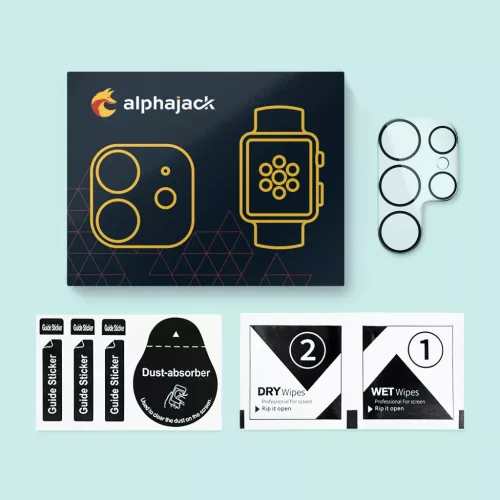 Samsung Galaxy S23 Ultra kamera lencse védő üvegfólia Alphajack 1d- 1 kép