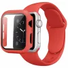 Apple Watch 45mm szilikon óraszíj és tok piros- 1 kép