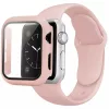 Apple Watch Ultra 49mm szilikon óraszíj és tok rózsaszín homok- 1 kép
