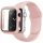 Apple Watch Ultra 49mm szilikon óraszíj és tok rózsaszín homok- 1 kép