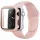 Apple Watch Ultra 49mm szilikon óraszíj és tok rózsaszín homok- 1 kép
