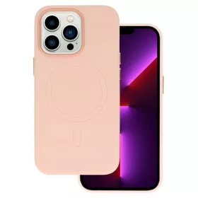 iPhone 13 Pro MagSafe Leather bőr telefontok világos rózsaszín-5900217969372 9 kép