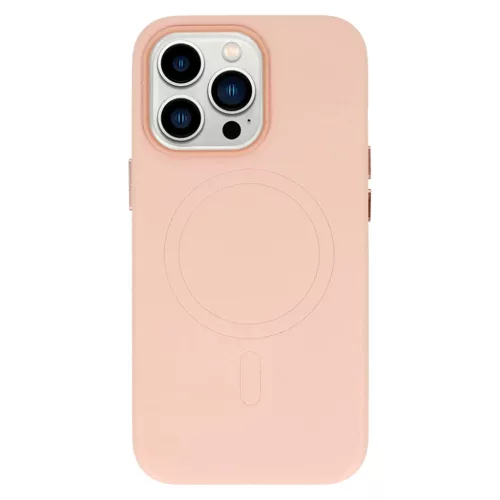 iPhone 13 Pro MagSafe Leather bőr telefontok világos rózsaszín-5900217969372 2 kép