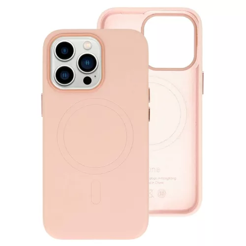 iPhone 13 Pro MagSafe Leather bőr telefontok világos rózsaszín-5900217969372 8 kép
