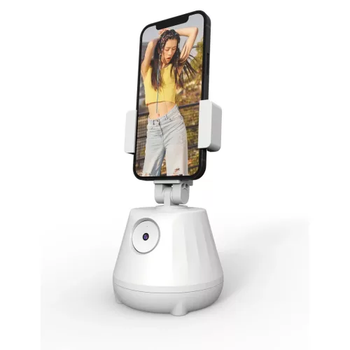 Telefontartó automatikus arckövetéssel 360 fokban P1 fehér-5900217975953 3 kép