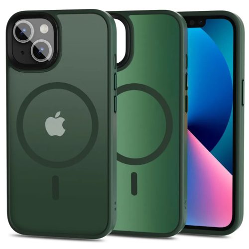 iPhone 13 Tech-Protect Magmat Magsafe Tok Matt zöld-9490713933022 2 kép