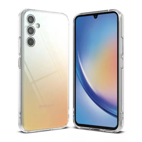 Samsung Galaxy A34 5G Ringke Fusion PC tok TPU kerettel átlátszó-8809919302975 5 kép