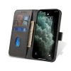 Xiaomi 13 Pro mágneses PU bőr fliptok kártyatartóval fekete Alphaj- 5 kép