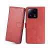 Xiaomi 13 Pro mágneses PU bőr fliptok kártyatartóval piros Alphaja- 1 kép