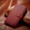 Xiaomi 13 Pro mágneses PU bőr fliptok kártyatartóval piros Alphaja- 2 kép