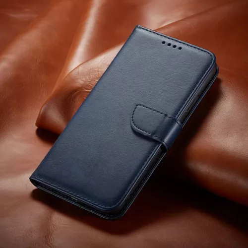 Xiaomi 13 Lite mágneses PU bőr fliptok kártyatartóval kék Alphaja- 6 kép