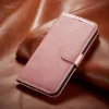 Xiaomi 13 Lite mágneses PU bőr fliptok kártyatartóval rózsaszín - 2 kép