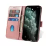 Xiaomi 13 Lite mágneses PU bőr fliptok kártyatartóval rózsaszín - 3 kép
