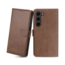 Samsung Galaxy S23 Plus mágneses PU bőr fliptok kártyatartóval sö- 1 kép