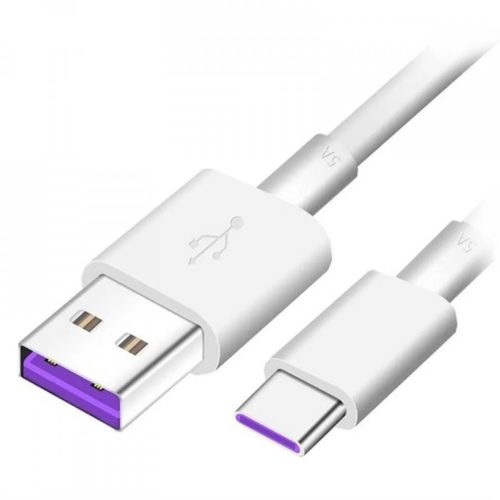 Huawei AP71 gyorstöltő USB-C adatkábel 5A 1 m fehér-8596311210105 1 kép