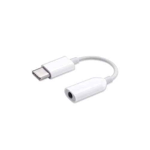 Xiaomi gyári USB-C - 3.5mm jack átalakító adapter fehér (DAC chip-8596311100260 1 kép