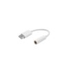 Xiaomi gyári USB-C - 3.5mm jack átalakító adapter fehér (DAC chip-8596311100260 2 kép