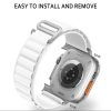 Apple Watch 42/44/45/49 mm Nylon óraszíj design 2 fehér-5900217978107 2 kép