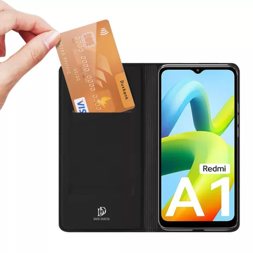 Xiaomi Redmi A1 Dux Ducis Skinpro fliptok fekete-6934913033807 8 kép