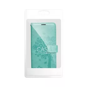 Samsung Galaxy A54 5G Forcell MEZZO fa mintás fliptok zöld-5903396197536 1 kép