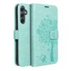 Samsung Galaxy A54 5G Forcell MEZZO fa mintás fliptok zöld-5903396197536 4 kép