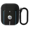 AirPods 1/2 BMW BMA222RVSK Leather Color Lines tok fekete-3666339089504 2 kép