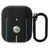 AirPods 1/2 BMW BMA222RVSK Leather Color Lines tok fekete-3666339089504 3 kép