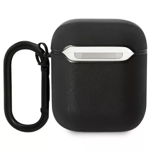 AirPods 1/2 BMW BMA222RVSK Leather Color Lines tok fekete-3666339089504 1 kép