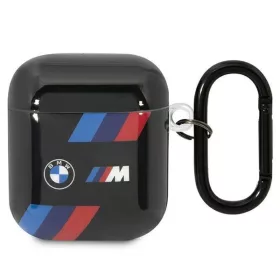 AirPods 1/2 BMW BMA222SOTK Tricolor Stripes tok fekete-3666339089566 1 kép