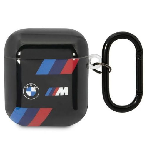 AirPods 1/2 BMW BMA222SOTK Tricolor Stripes tok fekete-3666339089566 1 kép