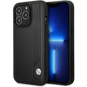  iPhone 14 Pro BMW BMHCP14L22RBDK Bőr kék pöttyös tok fekete-3666339066420 7 kép