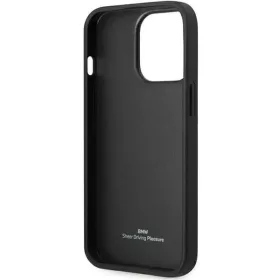  iPhone 14 Pro BMW BMHCP14L22RBDK Bőr kék pöttyös tok fekete-3666339066420 1 kép