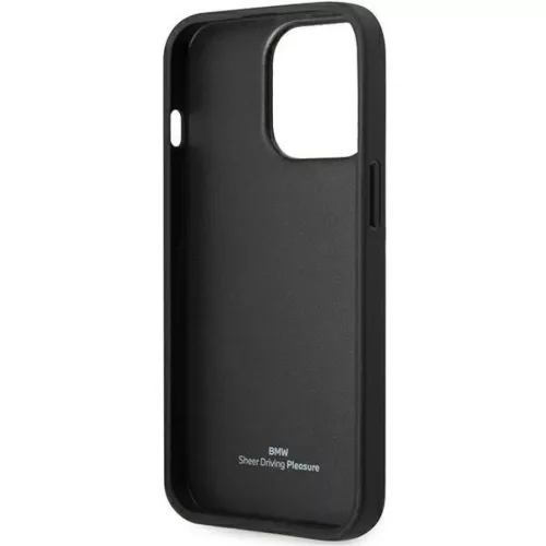  iPhone 14 Pro BMW BMHCP14L22RBDK Bőr kék pöttyös tok fekete-3666339066420 1 kép