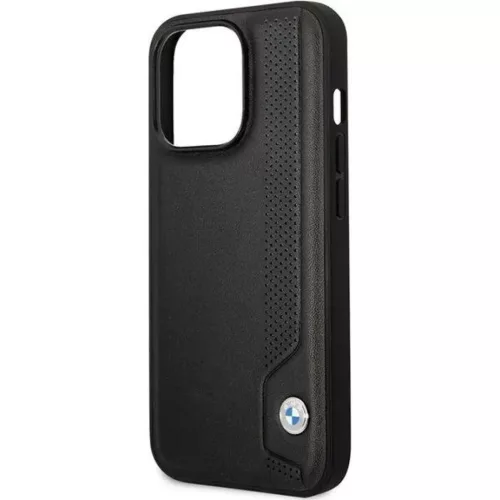  iPhone 14 Pro BMW BMHCP14L22RBDK Bőr kék pöttyös tok fekete-3666339066420 4 kép