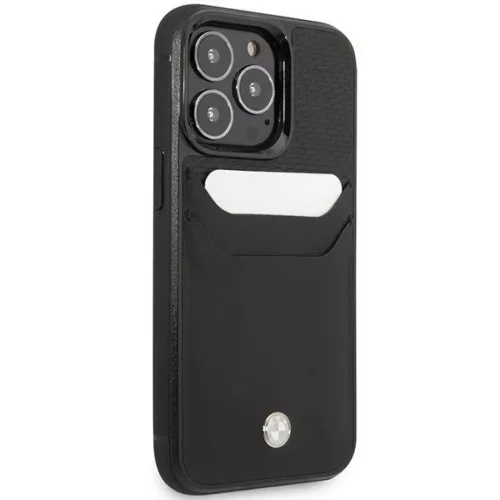  iPhone 14 Pro BMW BMHCP14L22RSEPK bőr kártyatartó tok fekete-3666339066789 1 kép