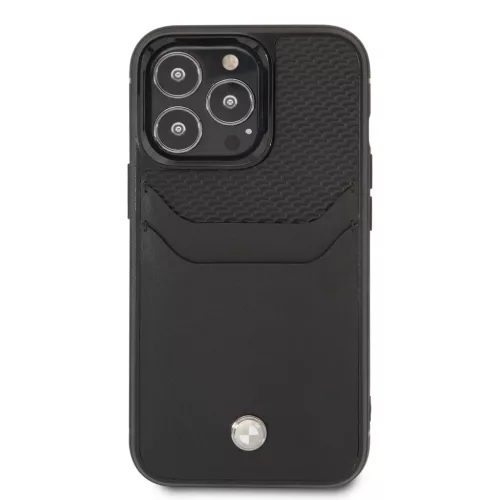  iPhone 14 Pro BMW BMHCP14L22RSEPK bőr kártyatartó tok fekete-3666339066789 5 kép