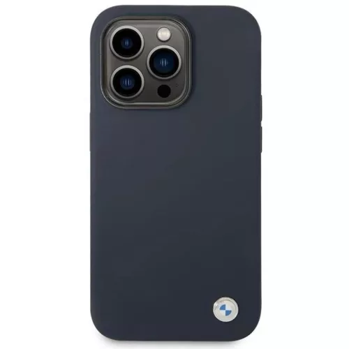  Apple iPhone 14 Pro Max sötétkék BMW BMHMP14XSILNA Silicone Metal -3666339072537 2 kép