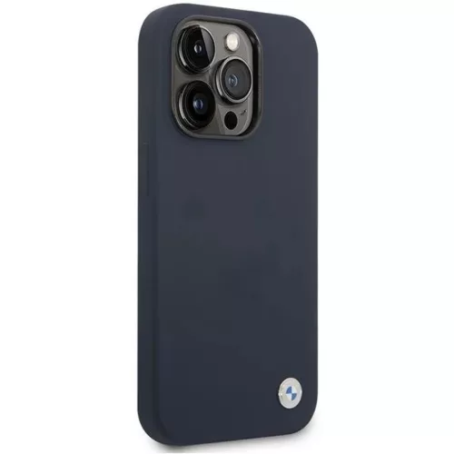  Apple iPhone 14 Pro Max sötétkék BMW BMHMP14XSILNA Silicone Metal -3666339072537 4 kép