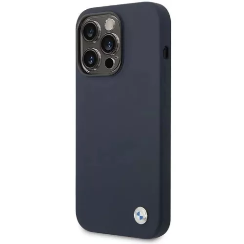  Apple iPhone 14 Pro Max sötétkék BMW BMHMP14XSILNA Silicone Metal -3666339072537 6 kép