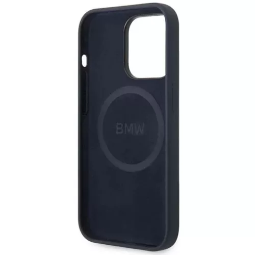  Apple iPhone 14 Pro Max sötétkék BMW BMHMP14XSILNA Silicone Metal -3666339072537 7 kép