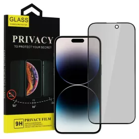 iPhone 11 Pro Max Privacy kijelzővédő üvegfólia fekete