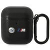 AirPods 1/2 BMW BMA222PVTK Leather Curved Line tok fekete-3666339089535 1 kép