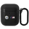 AirPods 1/2 BMW BMA222PVTK Leather Curved Line tok fekete-3666339089535 1 kép