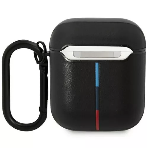 AirPods 1/2 BMW BMA222PVTK Leather Curved Line tok fekete-3666339089535 2 kép